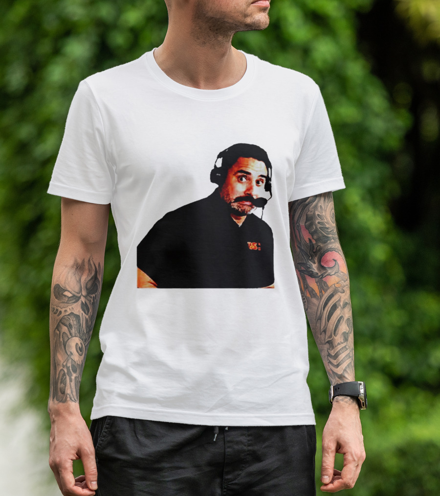 Steve Sarkisian Headset Shocked Longhorns Face Meme T-Shirt