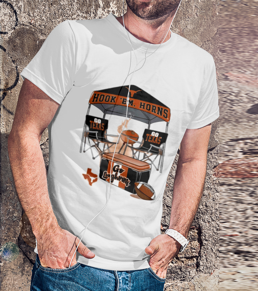 Texas Longhorns Hook 'Em Horns Go Texas 2026 NCAA Tailgater Hometown Football Fan Essentials T-Shirt