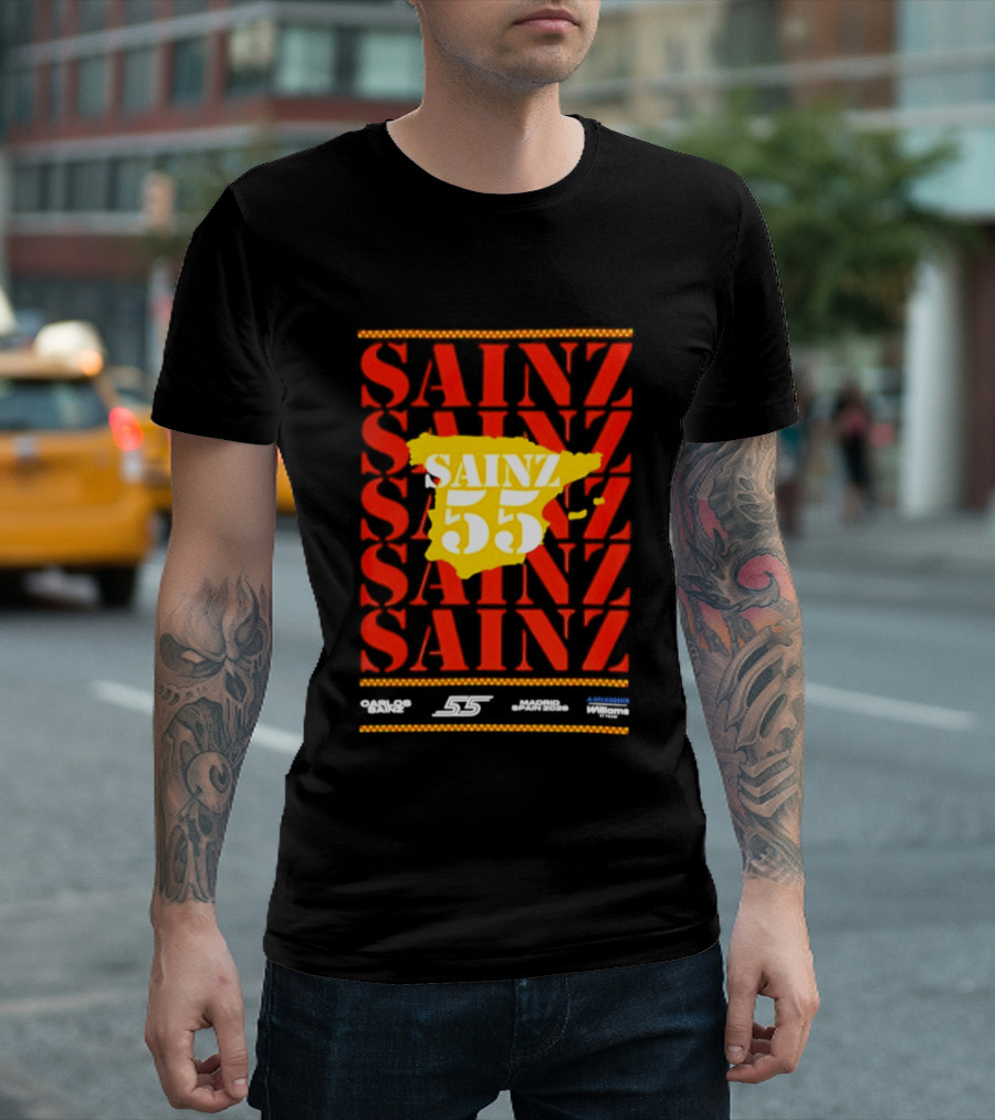 Sainz 55 Atlassian Williams Madrid Race Team Carlos T-Shirt