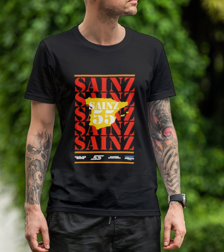 Sainz 55 Atlassian Williams Madrid Race Team Carlos T-Shirt