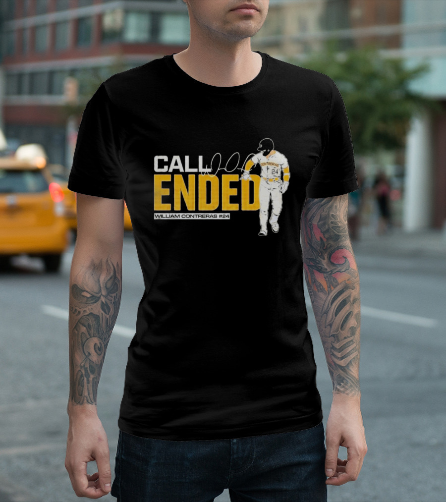 William Contreras Call Ended Baseball Player White And Gold T-Shirt