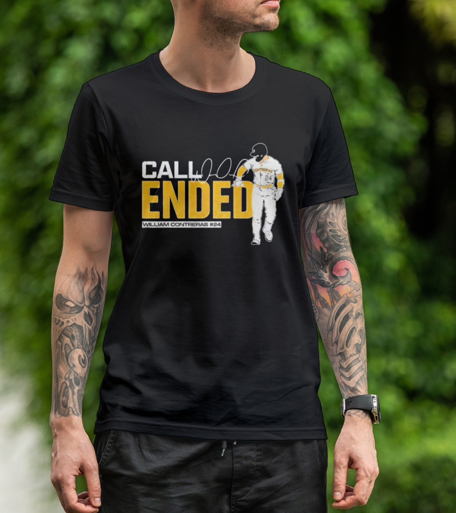 William Contreras Call Ended Baseball Player White And Gold T-Shirt