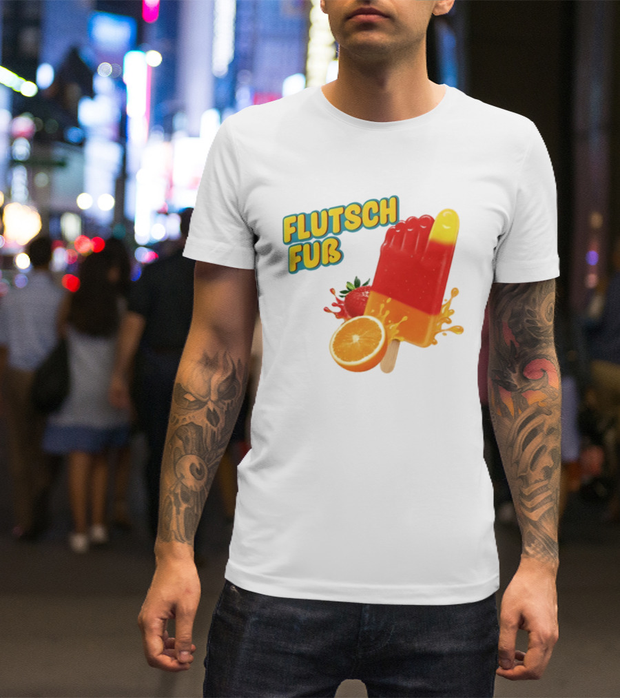 Flutsch Fub Popsicle Orange Strawberry Splash T-Shirt