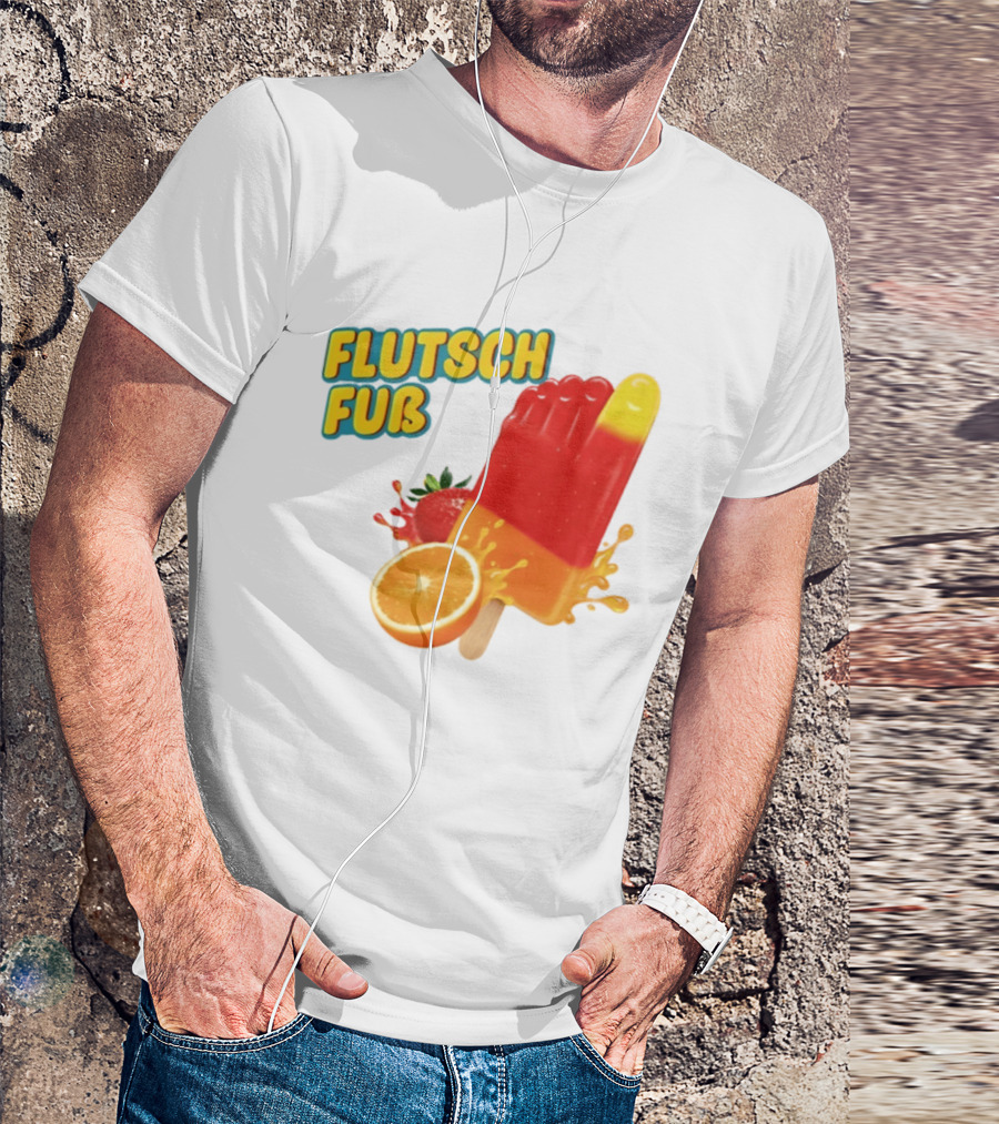 Flutsch Fub Popsicle Orange Strawberry Splash T-Shirt