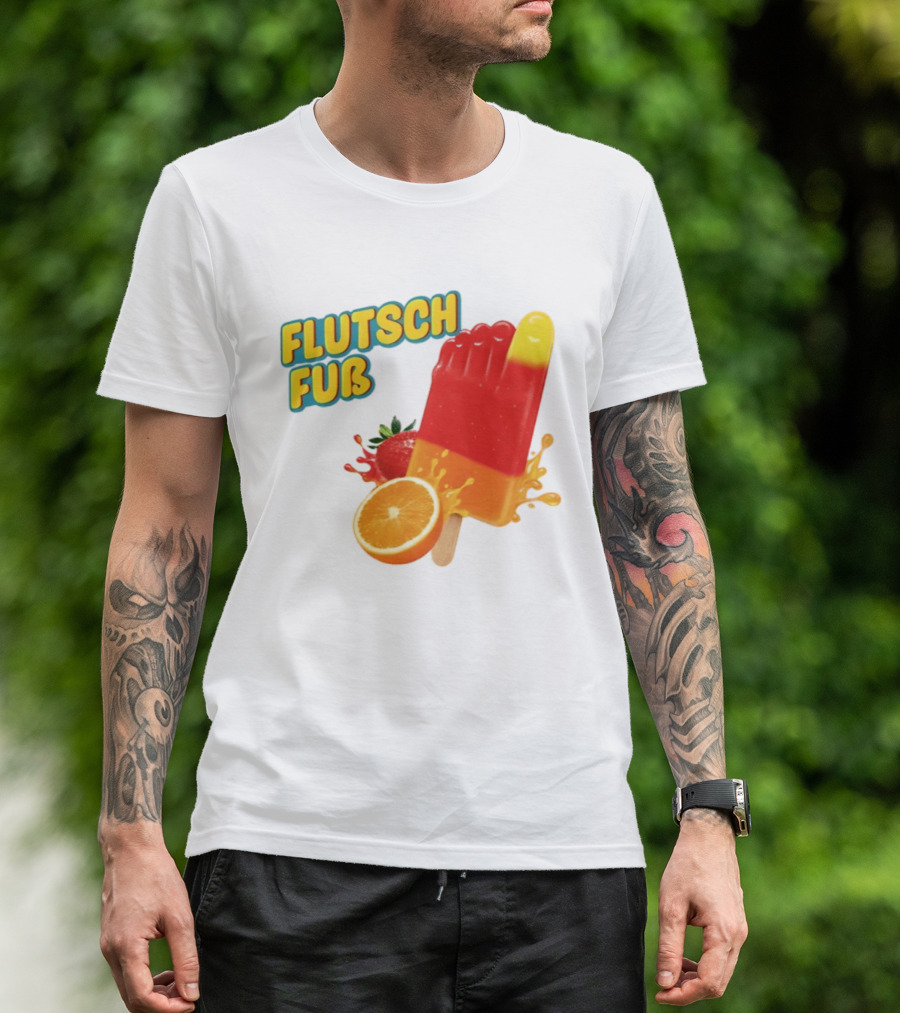 Flutsch Fub Popsicle Orange Strawberry Splash T-Shirt