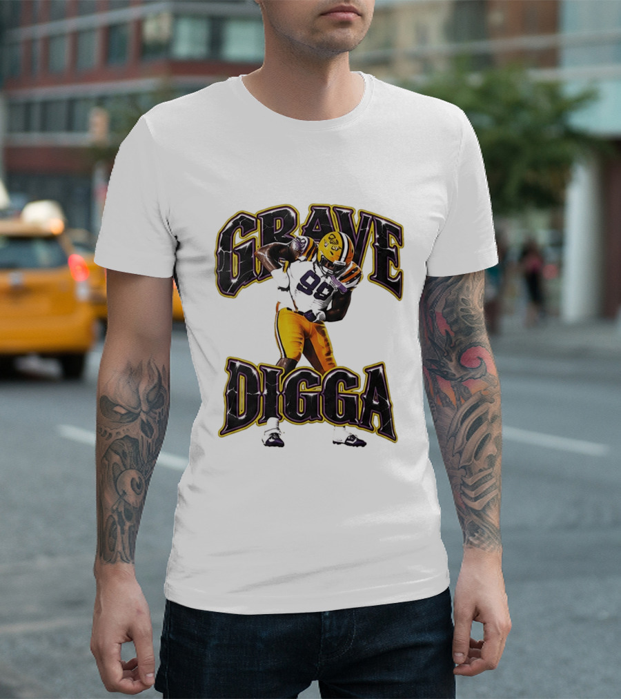 Grave Digga Deuce 90 Gotta Go To Work Football Player T-Shirt