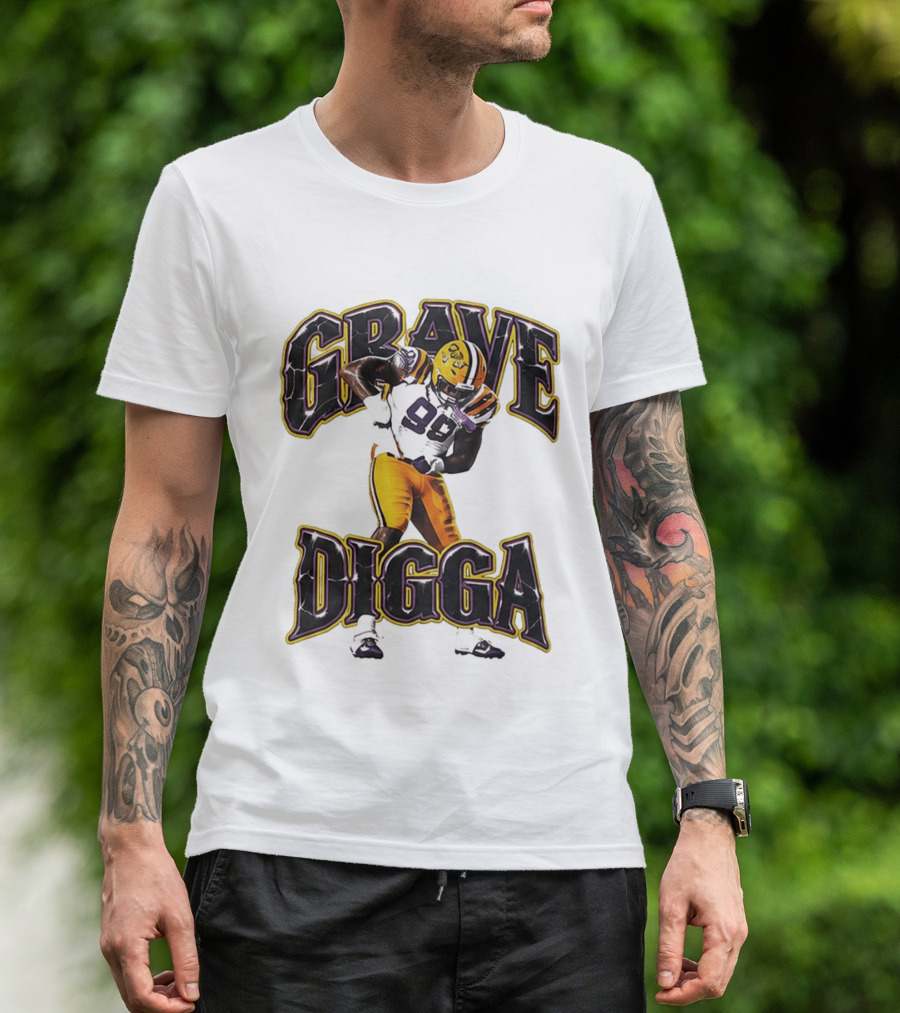 Grave Digga Deuce 90 Gotta Go To Work Football Player T-Shirt