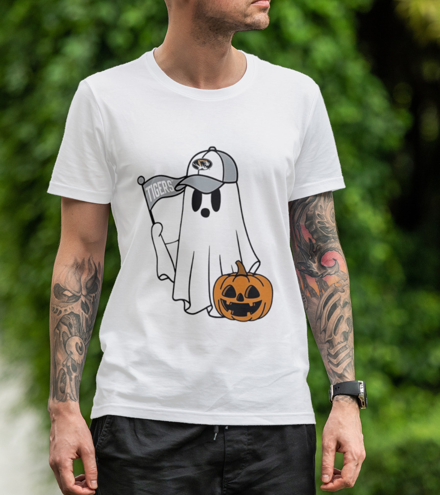 Missouri Tigers Halloween Ghost Pumpkin 2026 T-Shirt