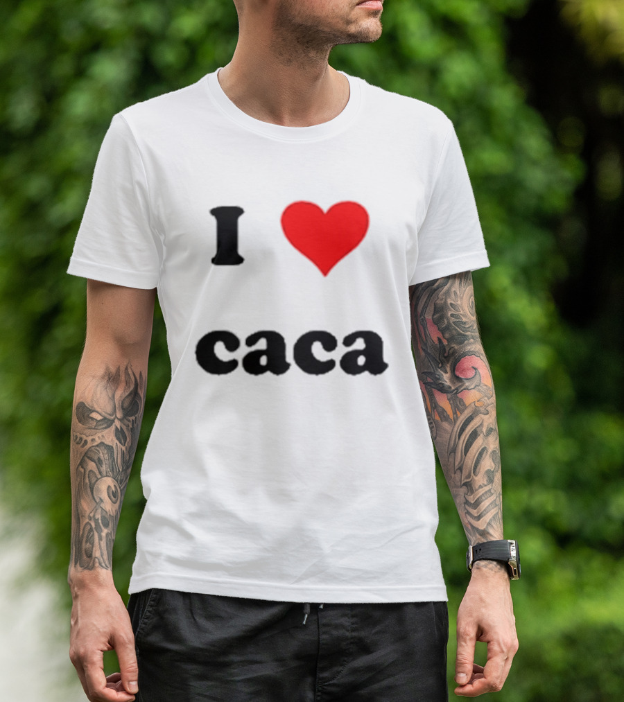 I Love Caca Original Classic Fun Playful T-Shirt