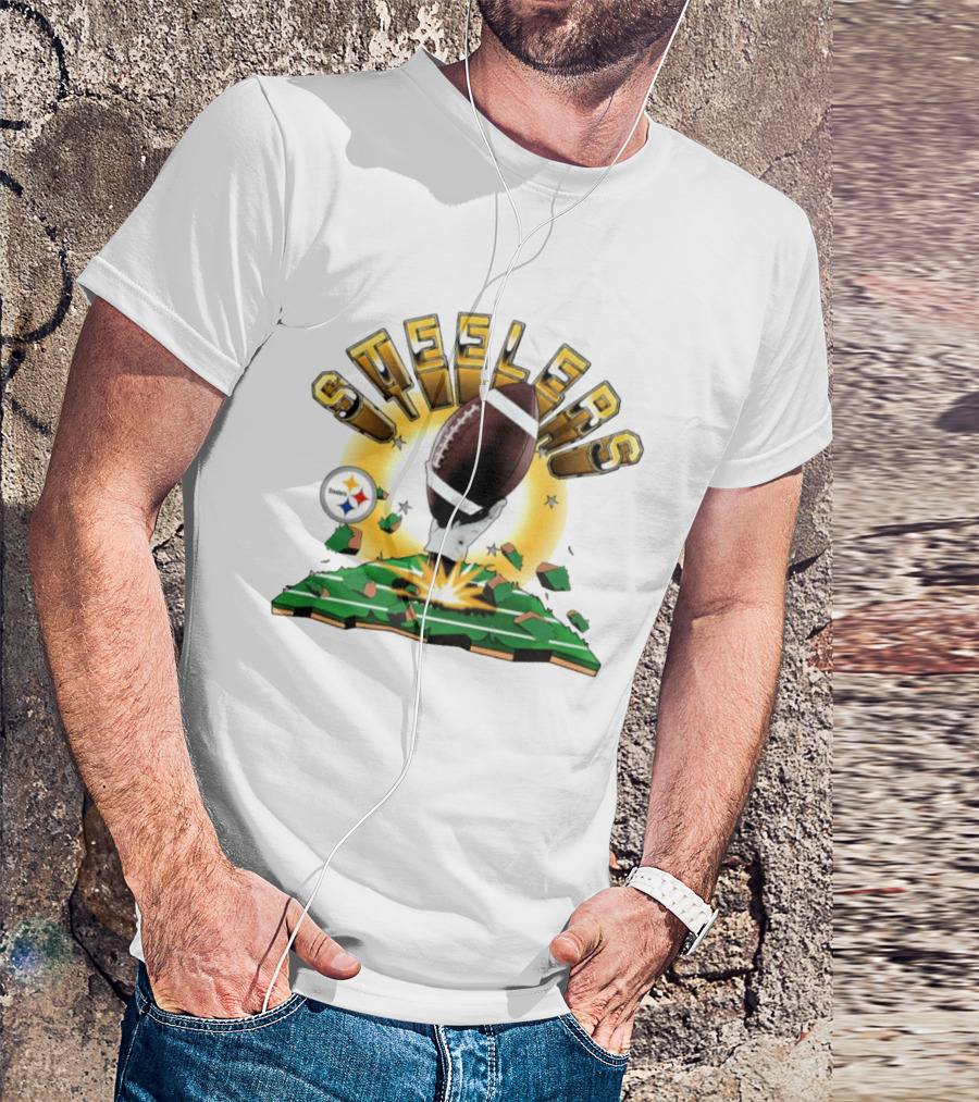 Pittsburgh Steelers Explode Football Clubhouse 2026 T-Shirt