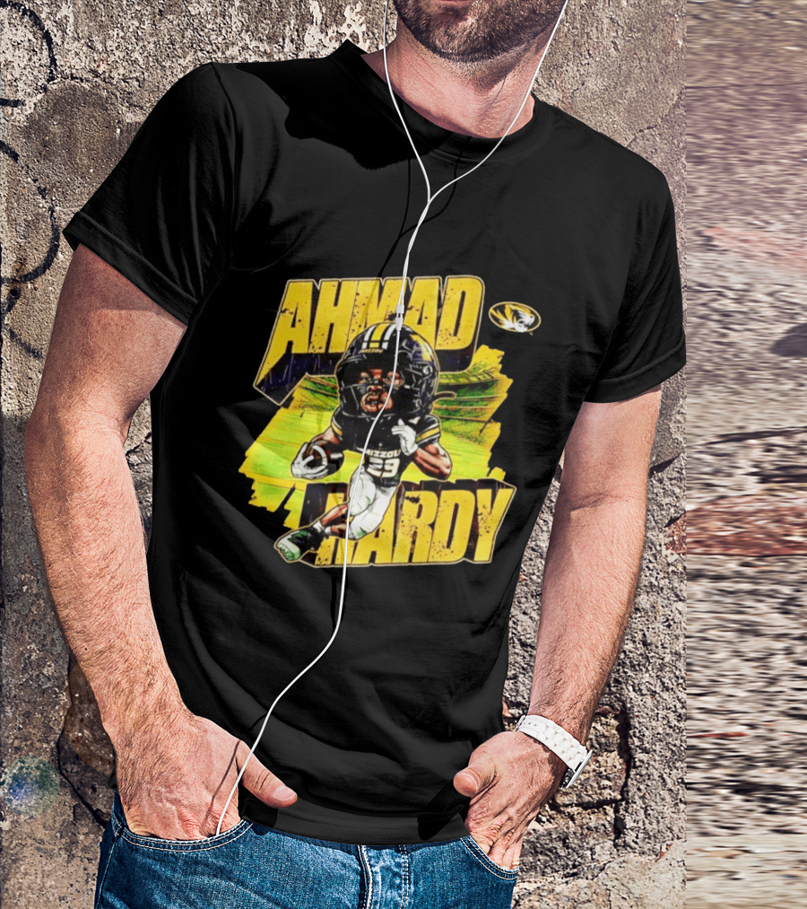 Missouri Tigers Football Ahmad Hardy NCAA Caricature T-Shirt