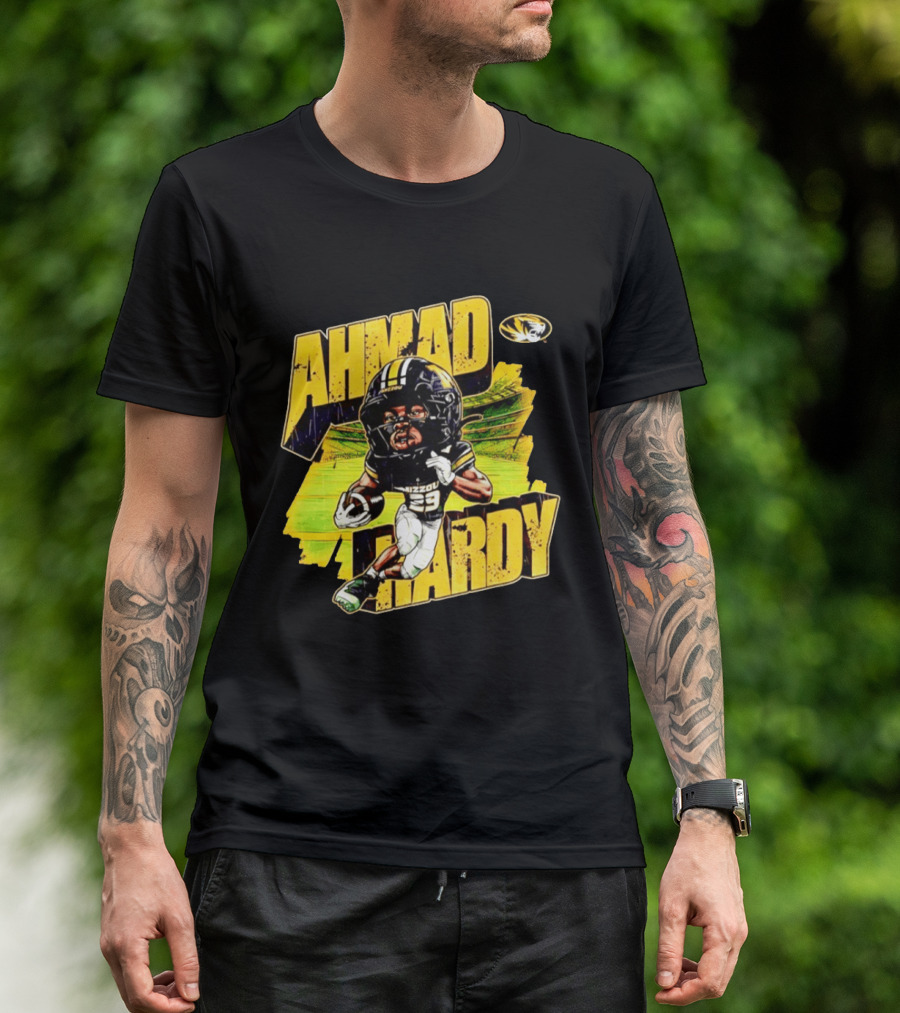 Missouri Tigers Football Ahmad Hardy NCAA Caricature T-Shirt