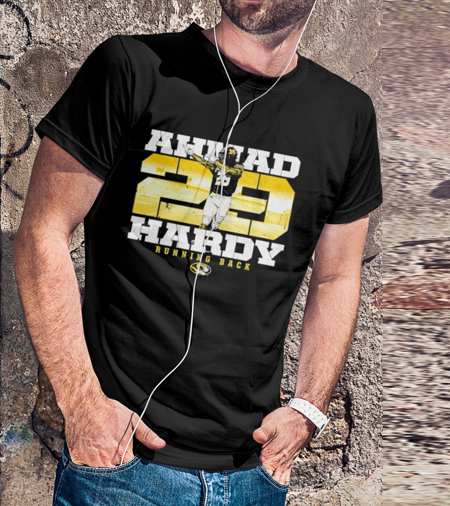 Ahmad 20 Hardy Running Back Missouri Tigers Football NCAA T-Shirt