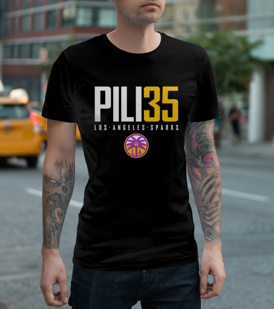 Pili 35 Los Angeles Sparks WNBA Basketball Team T-Shirt