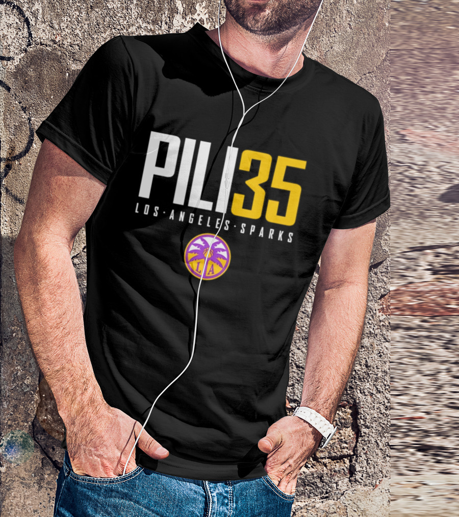 Pili 35 Los Angeles Sparks WNBA Basketball Team T-Shirt