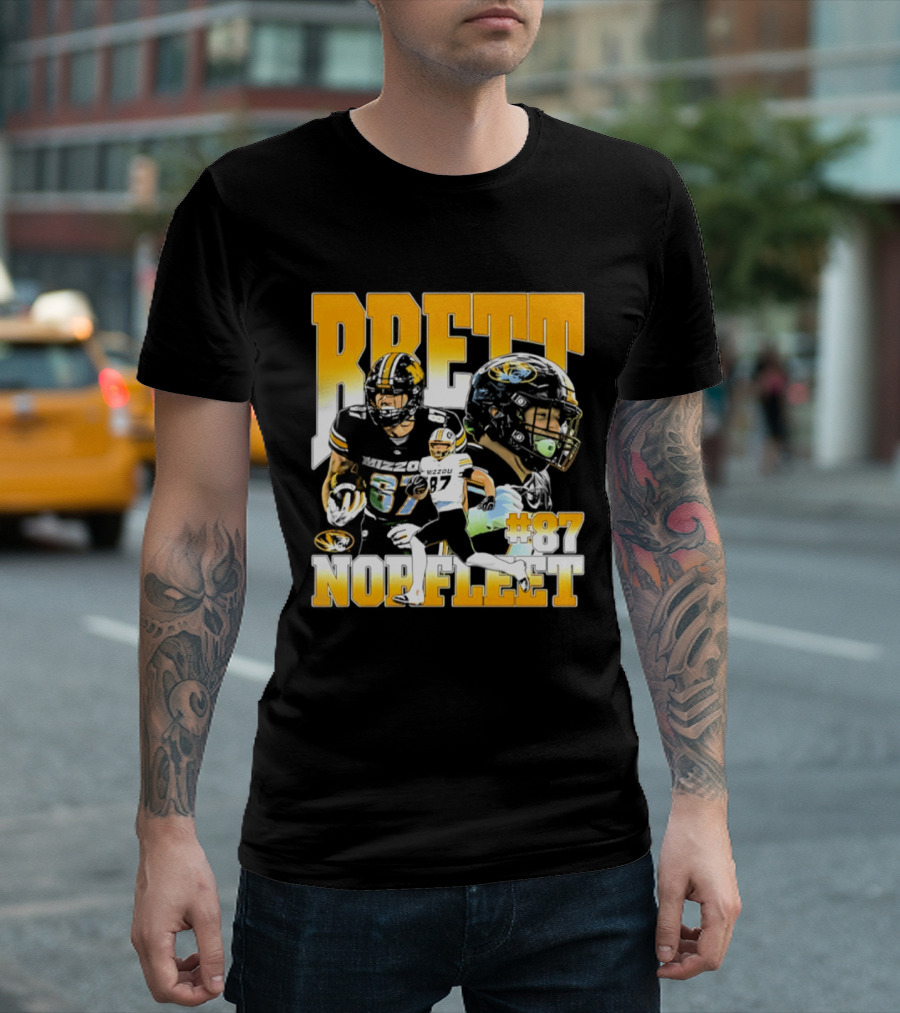 Brett Norfleet #87 Missouri Tigers Football NCAA T-Shirt