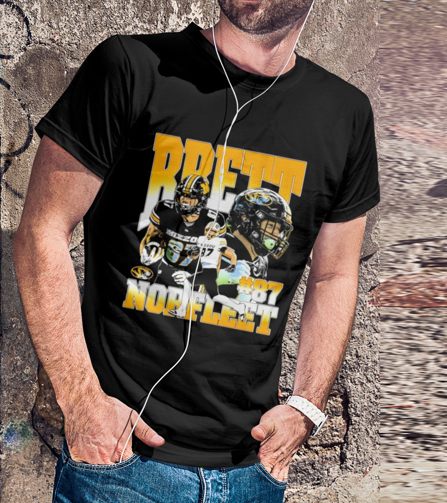 Brett Norfleet #87 Missouri Tigers Football NCAA T-Shirt