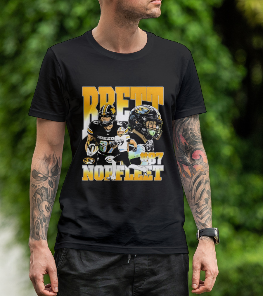 Brett Norfleet #87 Missouri Tigers Football NCAA T-Shirt
