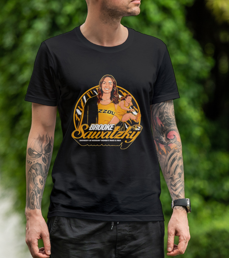 Brooke Sawatzky University Of Missouri Women's Track & Field NCAA Mizzou Tigers T-Shirt