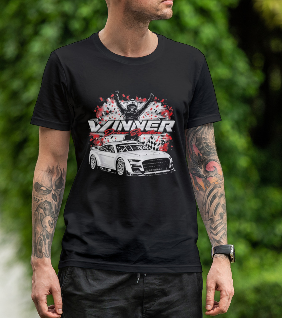 Chase Briscoe Winner South Point 400 Race Car Champion Celebration T-Shirt