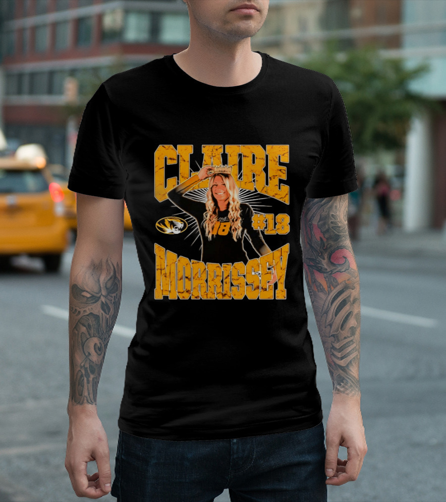 Claire Morrissey Missouri Tigers Volleyball #18 NCAA T-Shirt
