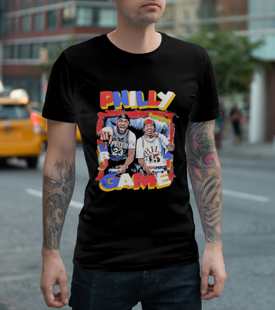 Philly Game Featuring AI And LBJ 23 15 T-Shirt