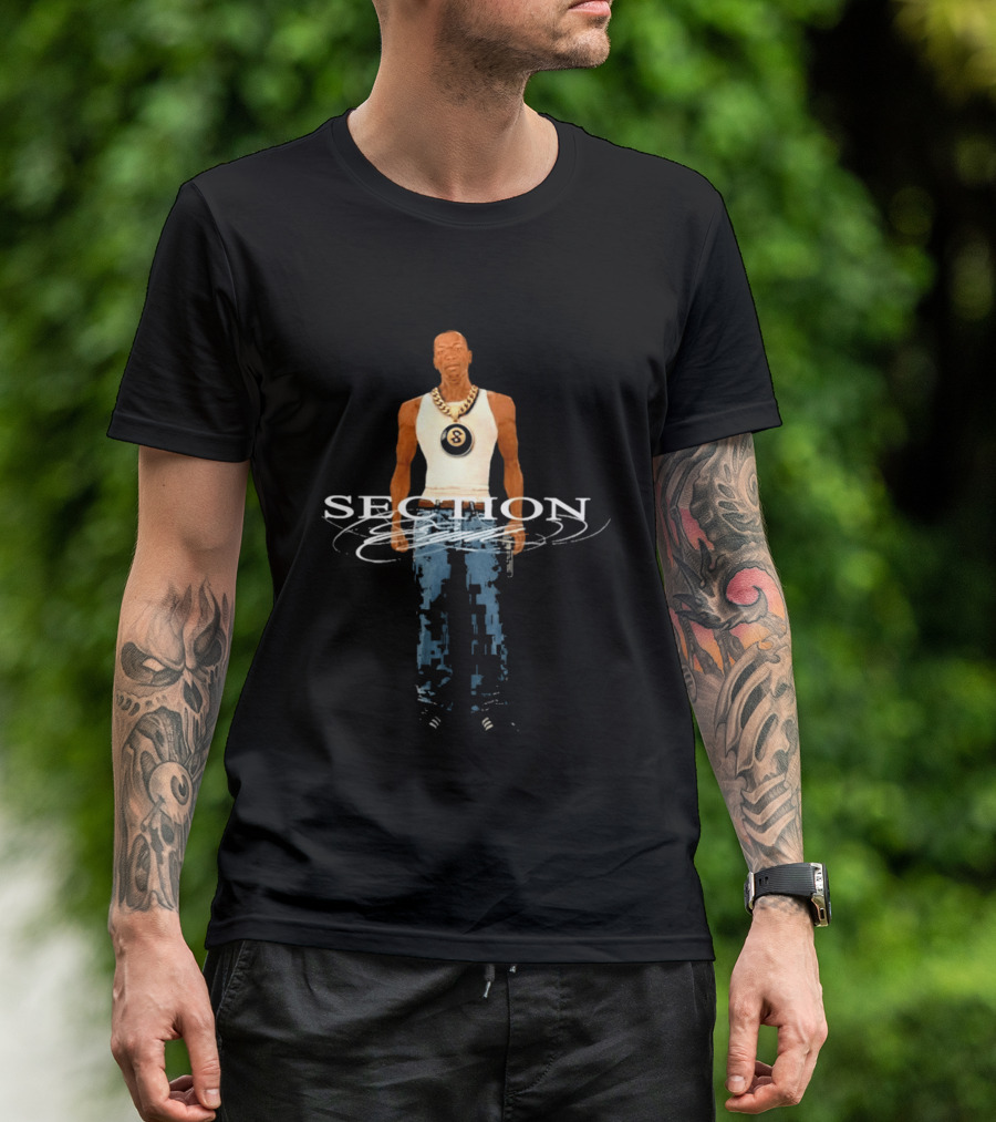 Section 8 CJ Black Gold Chain T-Shirt