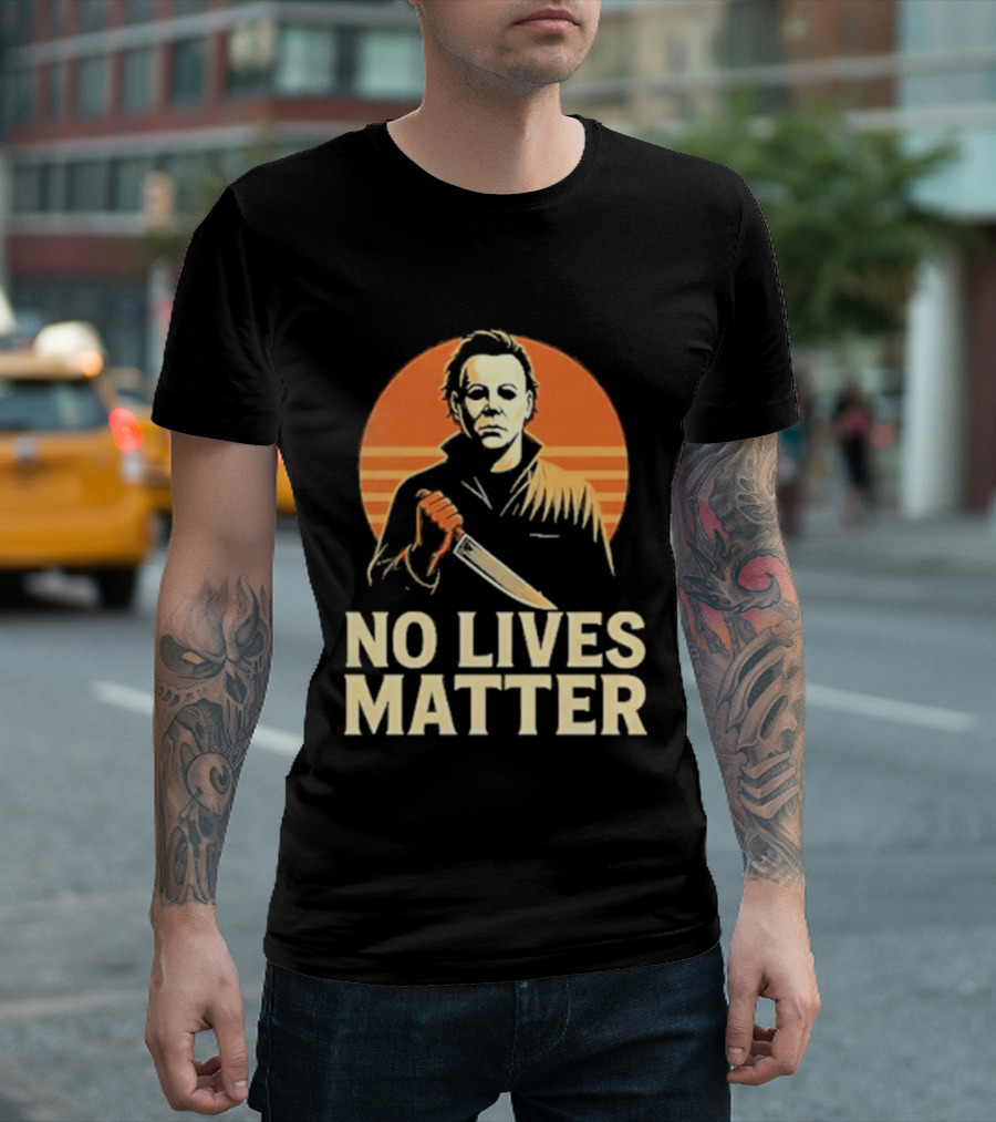 Michael Myers No Lives Matter Halloween Vintage Knife T-Shirt
