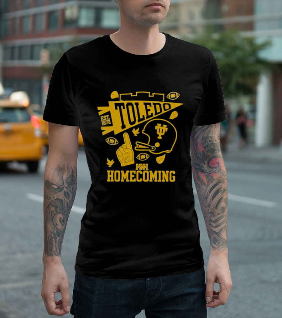 Toledo Homecoming 1872 Football Sports Celebration T-Shirt