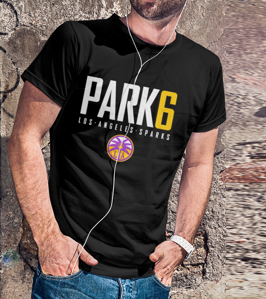 Park 6 Los Angeles Sparks WNBA Basketball T-Shirt