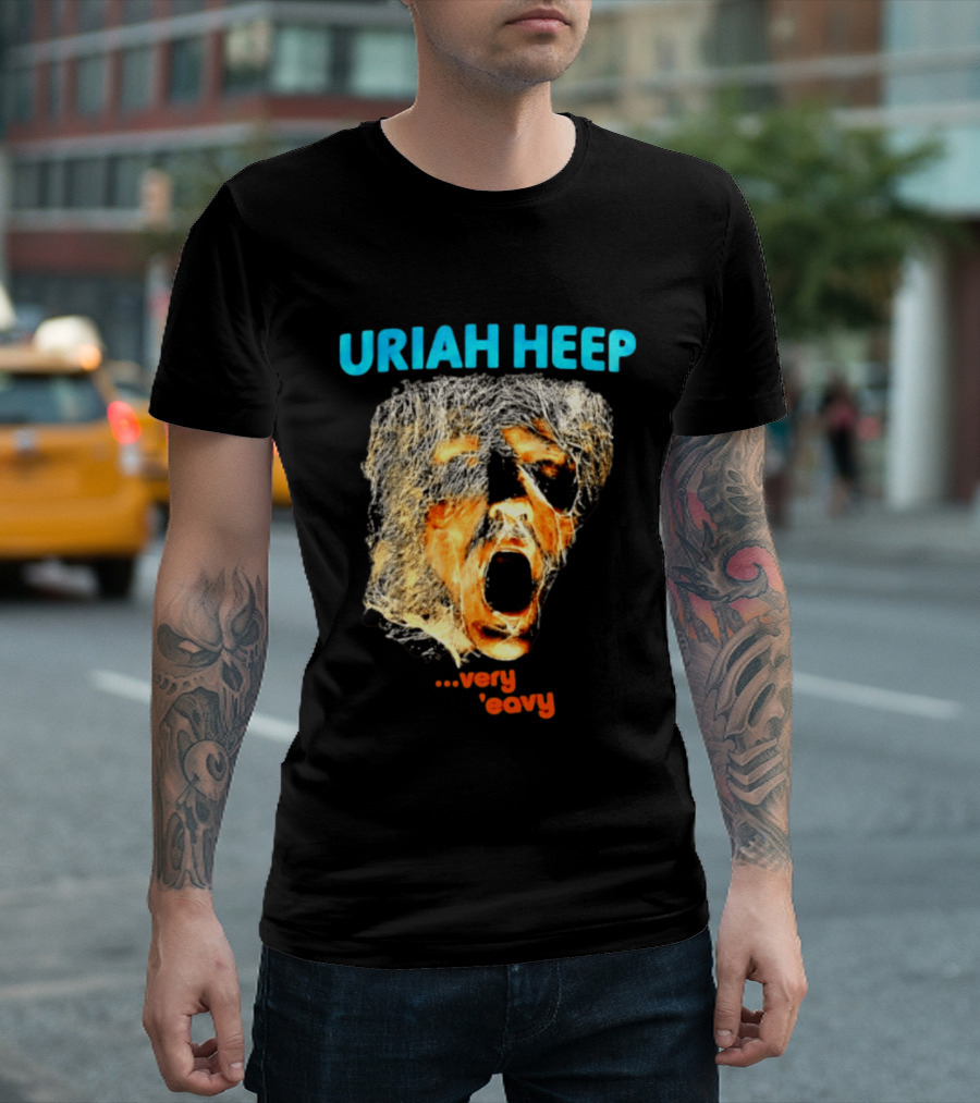 Uriah Heep Very 'Eavy Album Cover Art Hard Rock Music T-Shirt