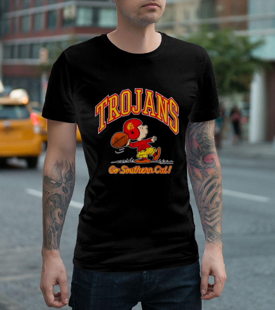Trojans Peanuts Charlie Brown Go Southern Cal T-Shirt
