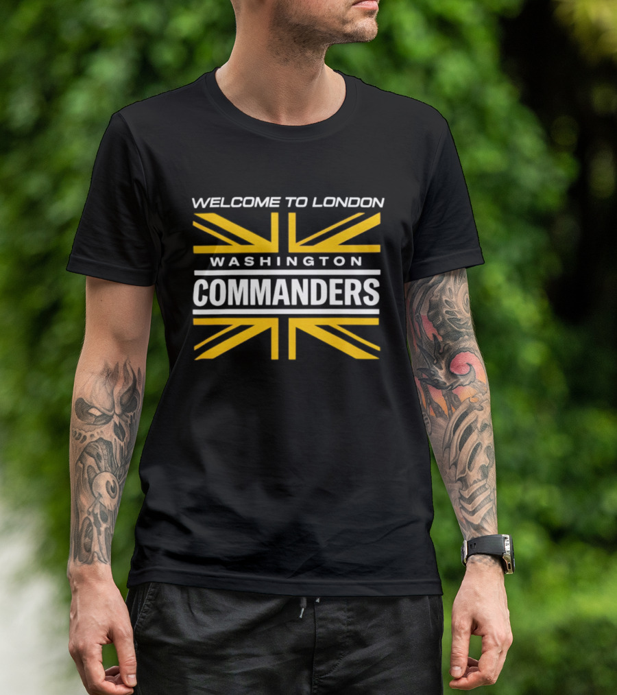 Welcome To London Washington Commanders Union Jack 2026 T-Shirt