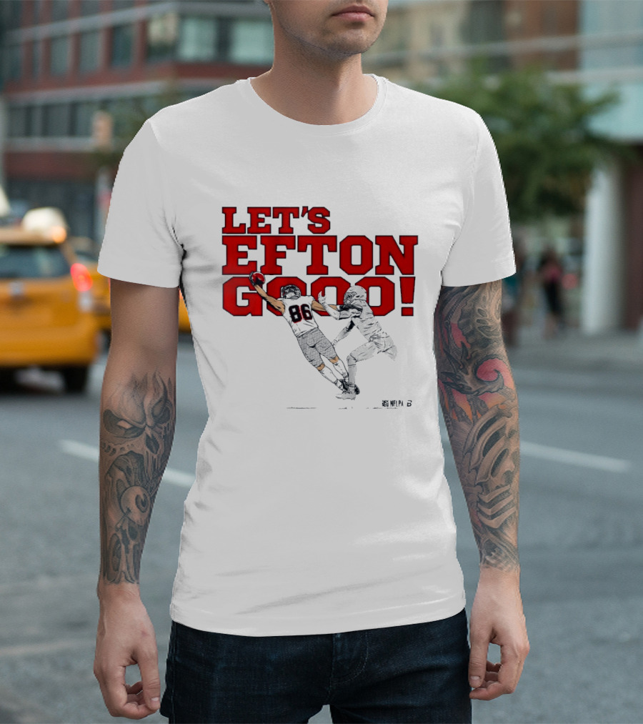 LET'S EFTON GO 88 Football Action Sports T-Shirt