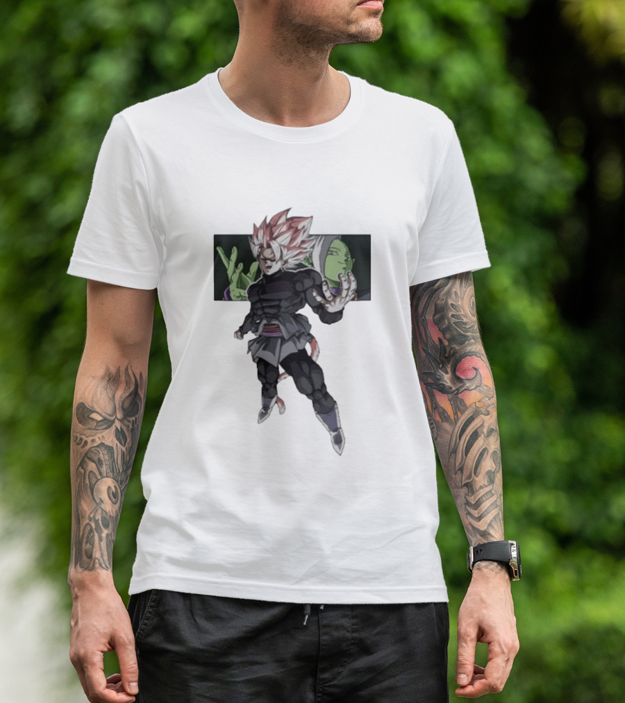 Goku Black Zamasu Fusion Dragon Ball Super Anime Villain Transformation T-Shirt