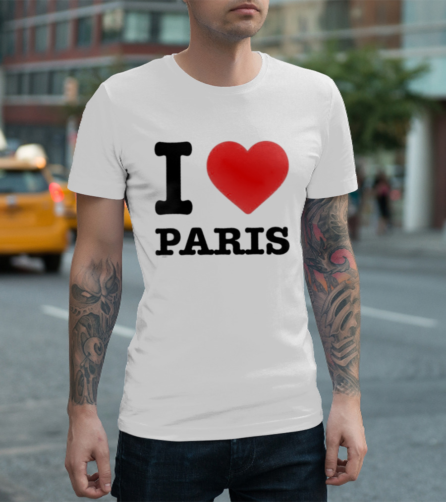 I Love Paris France City Of Light Travel T-Shirt