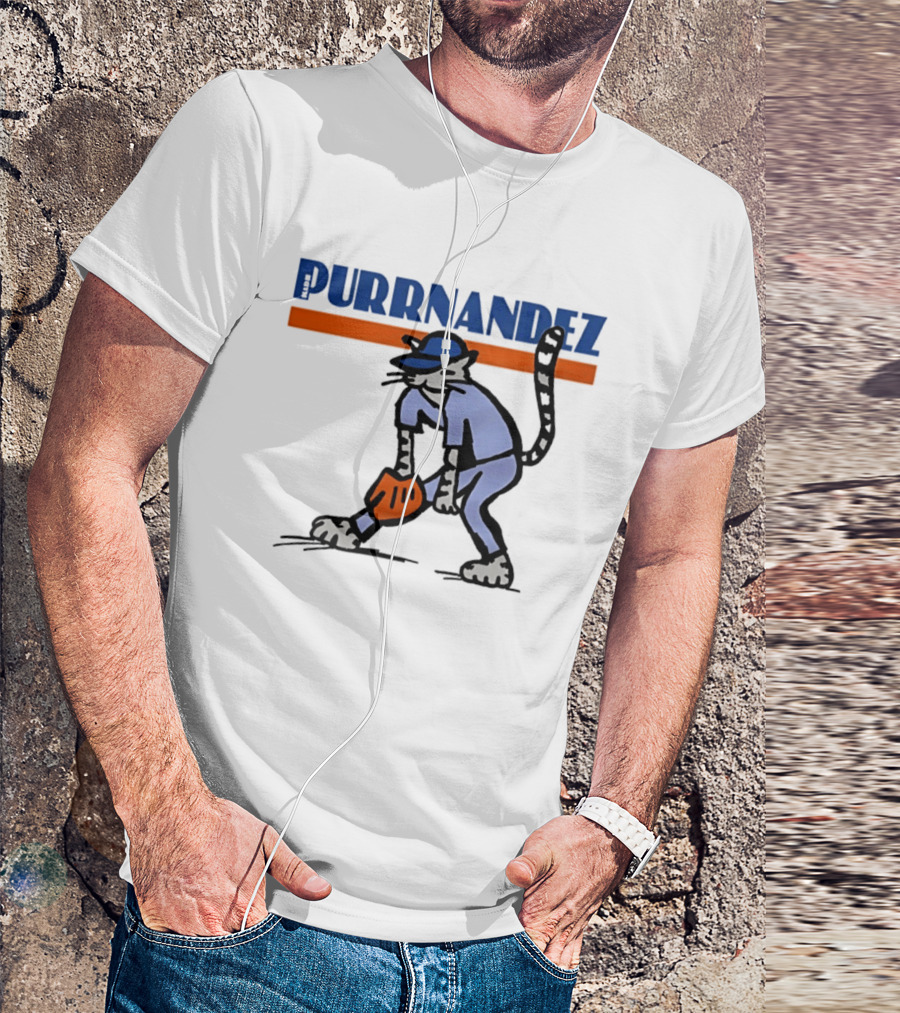 Keith Hernandez Hadji Grounder Purrnandez New York Mets Baseball Cat T-Shirt
