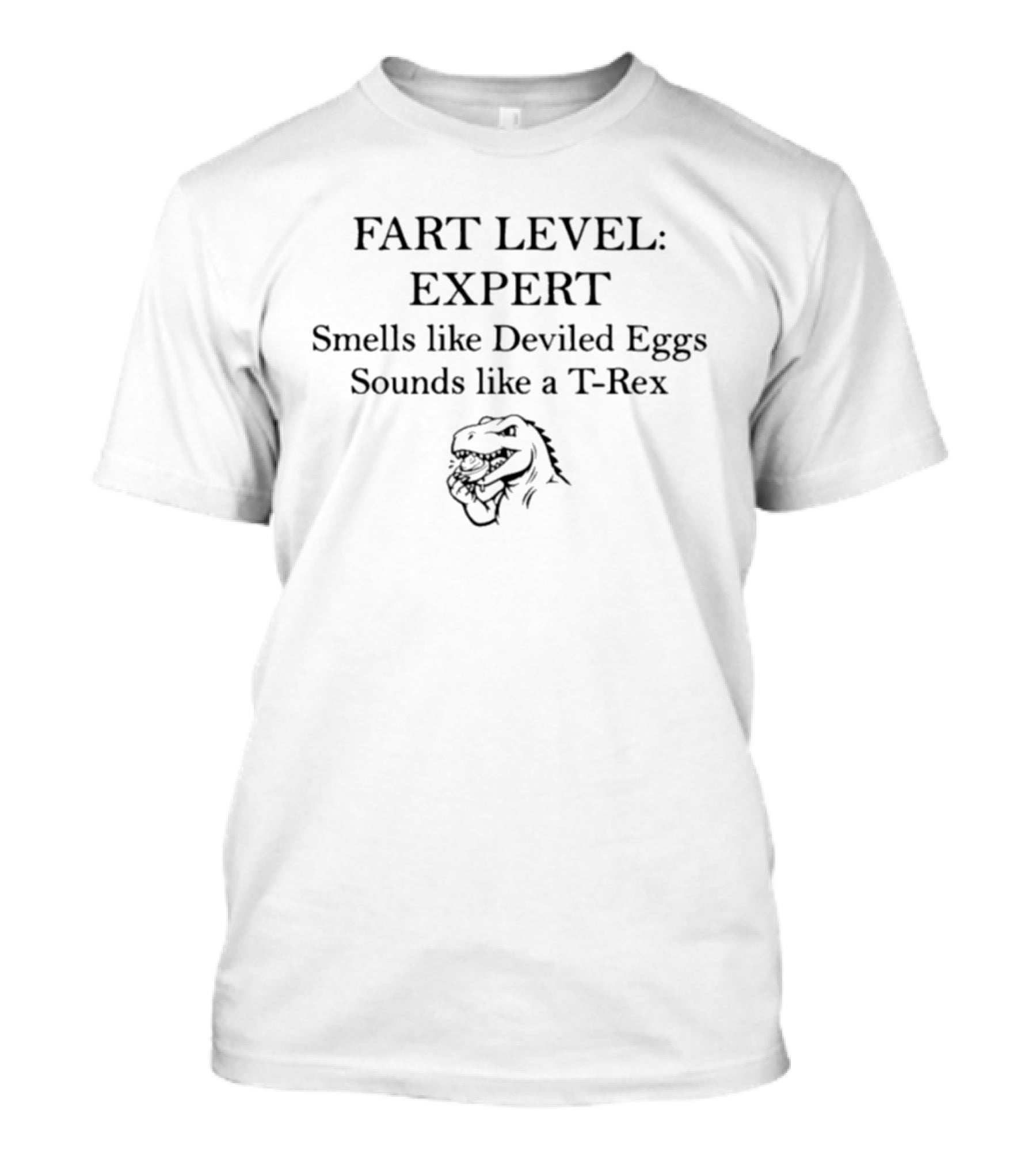 Fart Level Expert Smells Like Deviled Eggs Sounds Like A Rex T-Shirt