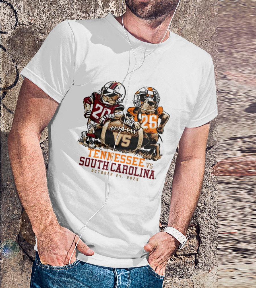 Tennessee Vs South Carolina Football October 24 2026 T-Shirt