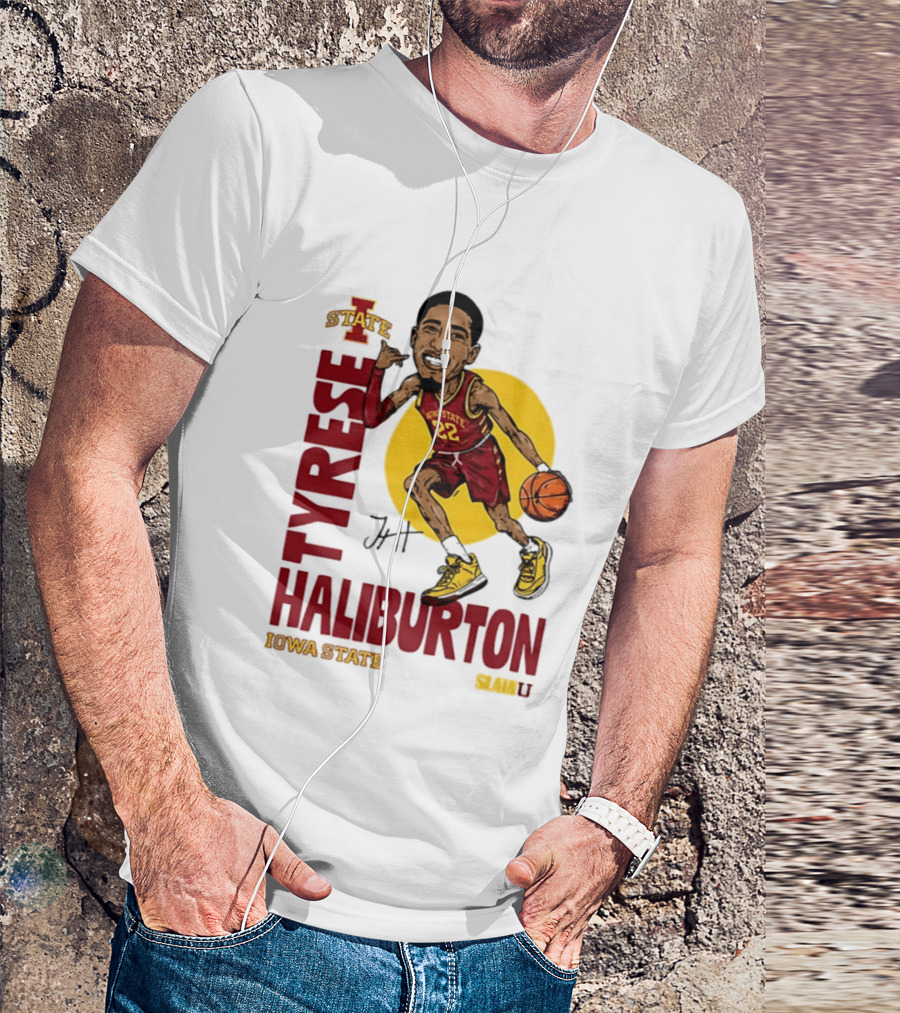 Tyrese Haliburton Iowa State Cyclones Basketball Caricature 22 T-Shirt