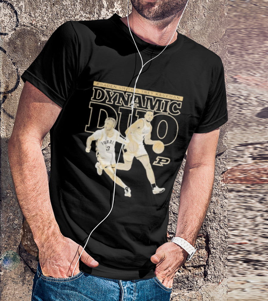 Braden Smith Trey Kaufman Dynamic Duo Purdue Boilermakers NCAA Basketball T-Shirt