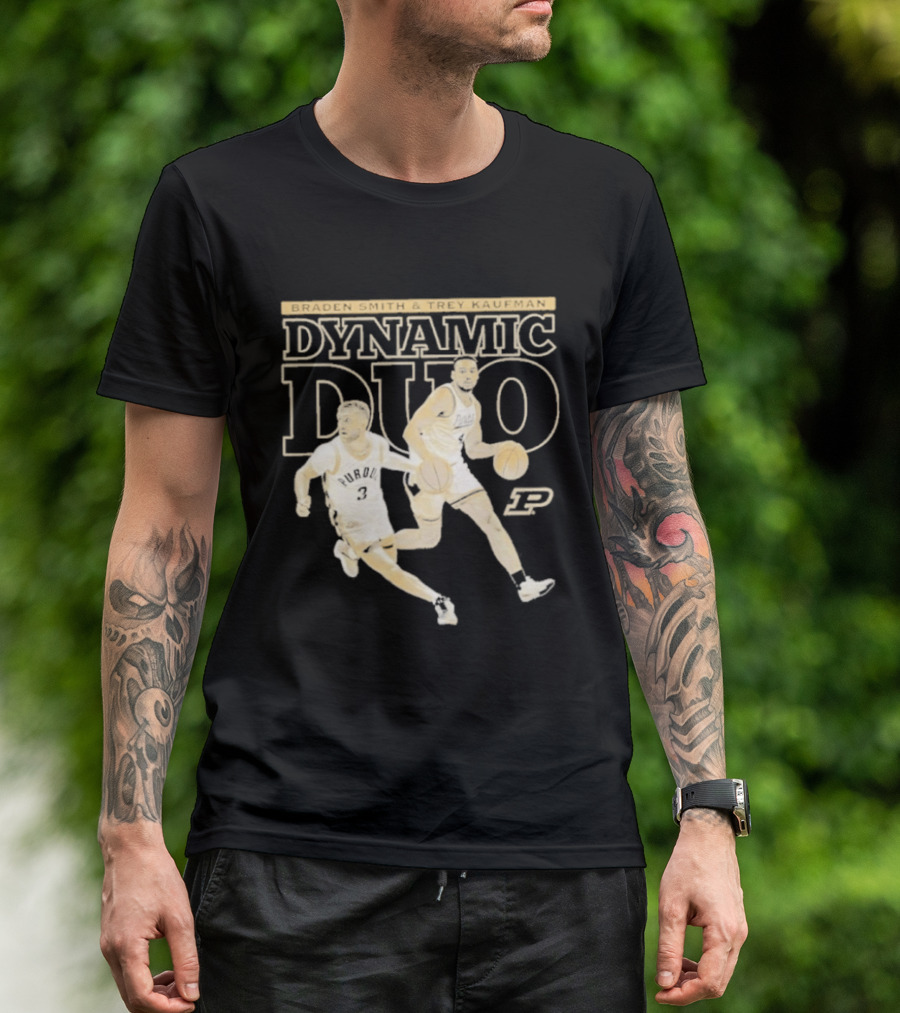 Braden Smith Trey Kaufman Dynamic Duo Purdue Boilermakers NCAA Basketball T-Shirt
