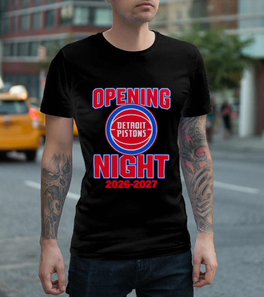 Detroit Pistons Opening Night 2026 2027 NBA Event T-Shirt