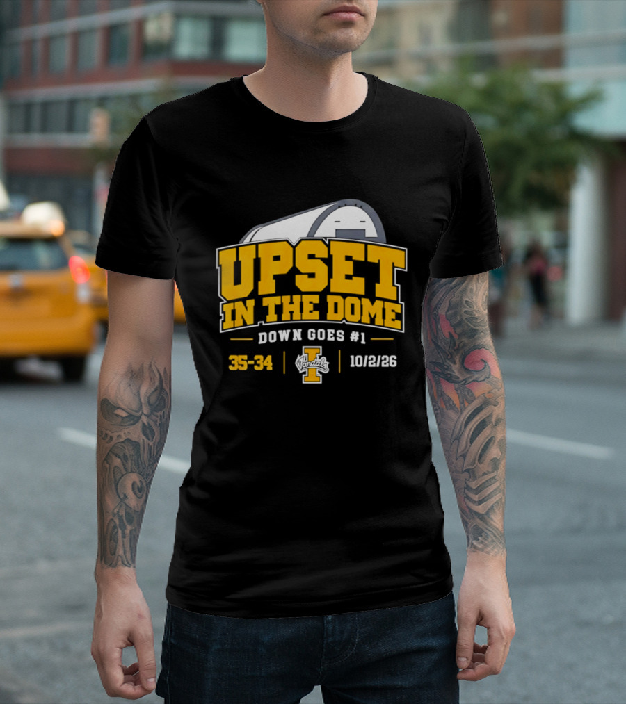 Idaho Vandals Upset In The Dome 35 34 Bown Goes #1 10/12/26 T-Shirt