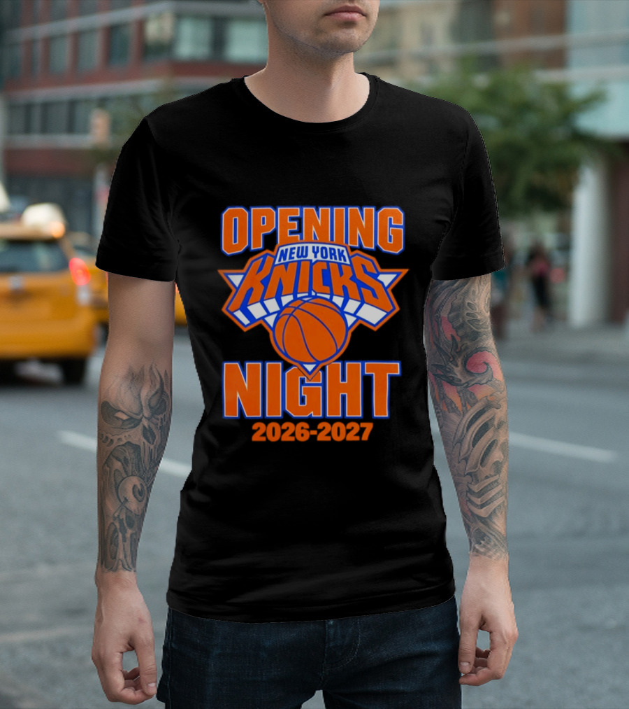 New York Knicks NBA 2026 2027 Opening Night T-Shirt