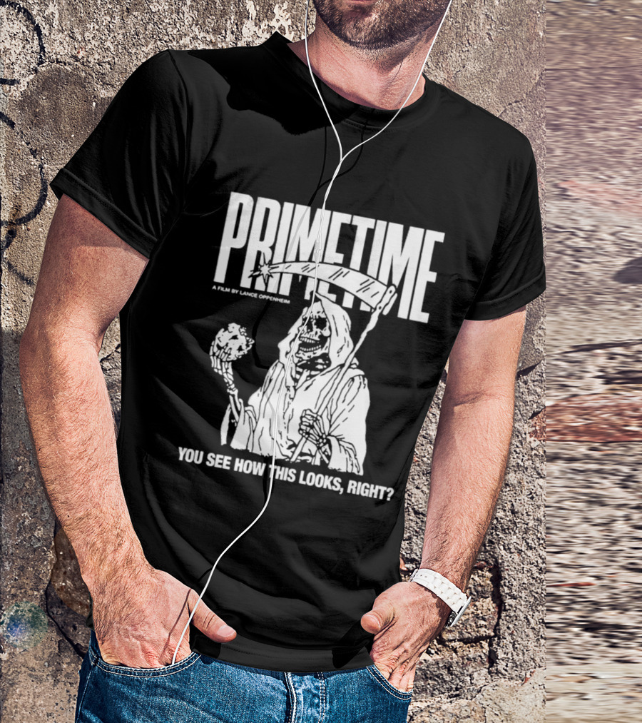 Robert Pattinson Primetime You See How This Looks Right A Film By Louis Oppenheim T-Shirt