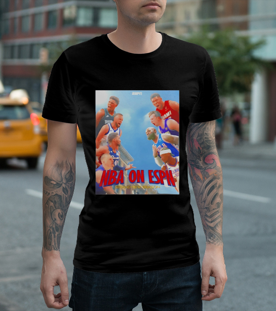 NBA On ESPN Brand New Season 2026 Opening Week Matchups T-Shirt