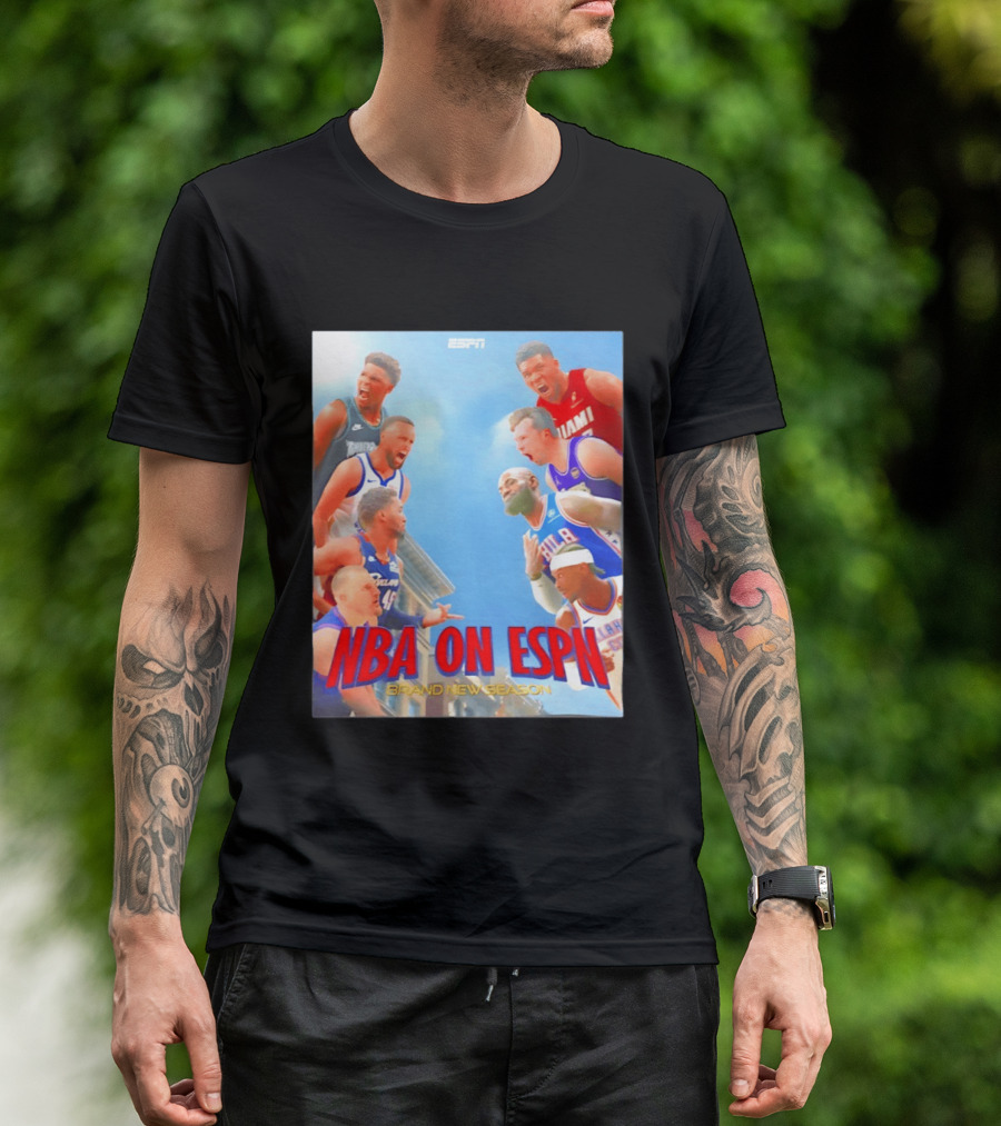 NBA On ESPN Brand New Season 2026 Opening Week Matchups T-Shirt