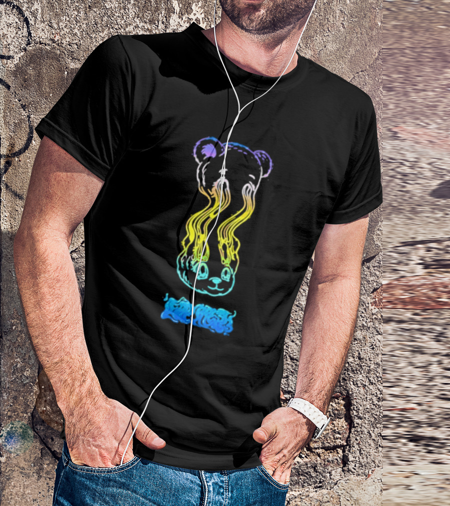 Teddy Fresh Melting Bear Illustration Multicolor T-Shirt