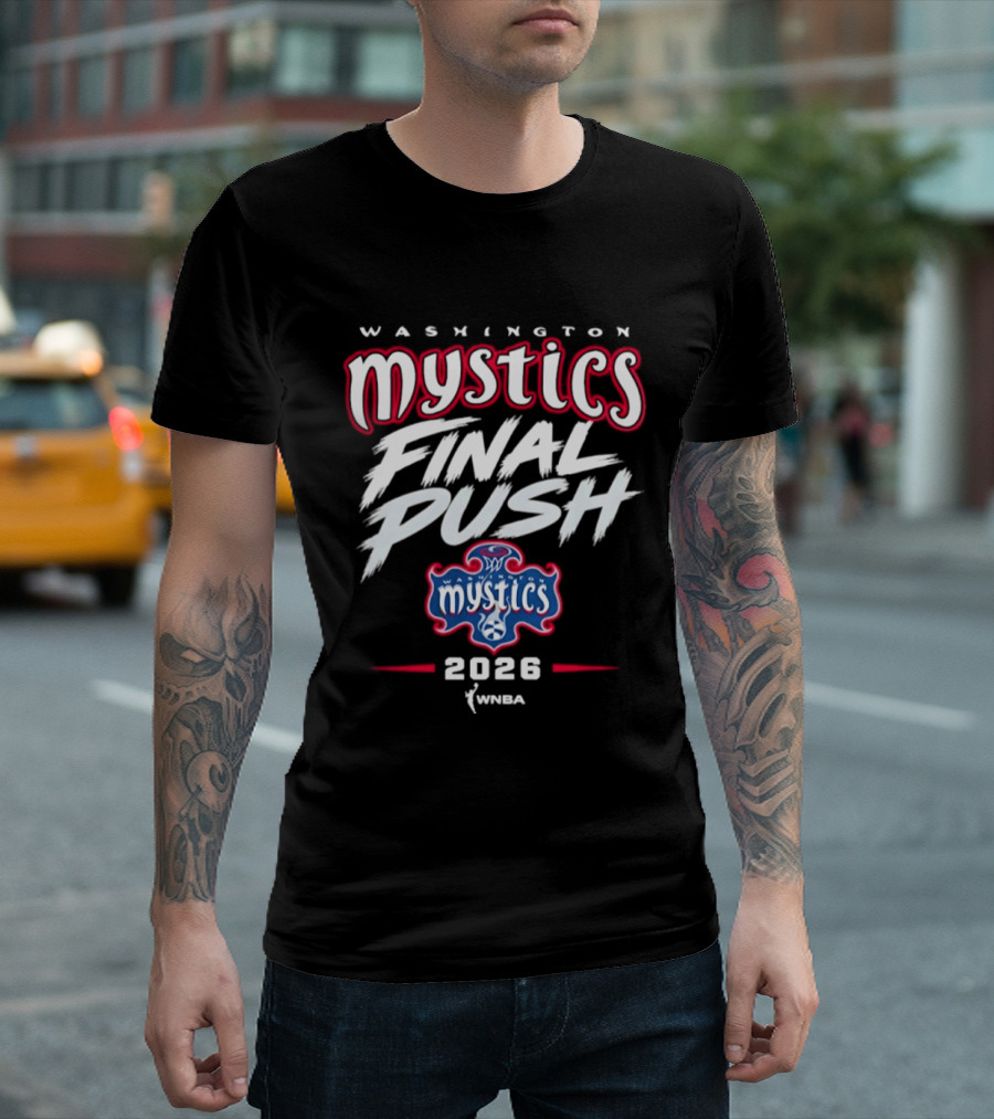 Washington Mystics Final Push WNBA 2026 T-Shirt